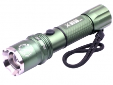 X-Men CREE XM-L T6 LED 3-Mode Rechargeable Zoom Focus Flashlight